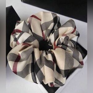 Plaid Scrunchie Hair Accessory 123